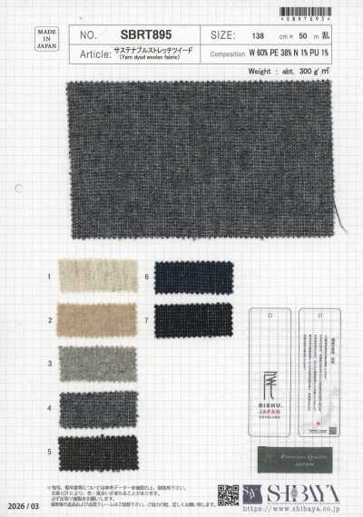 SBRT895 Sustainable Stretch Tweed