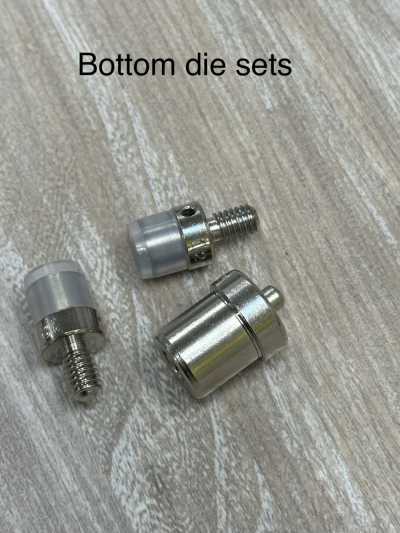 1537 B/C/D コマ 1537 B/C/D G-American 12mm Lower Set 3-Piece Snap Fastener Installation Tool