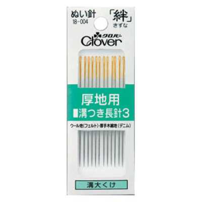 18004 Sewing Needle For Thick Fabrics, Grooved, Long No. 3, M3
