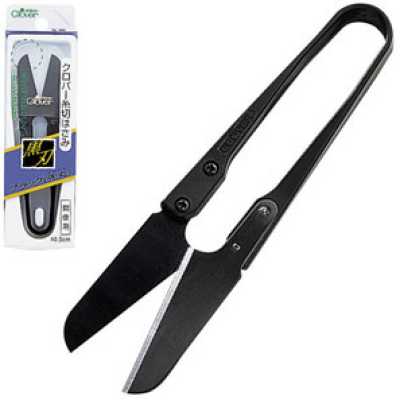 36399 Black Thread Snips (Rounded Tip) (10.5 Cm)