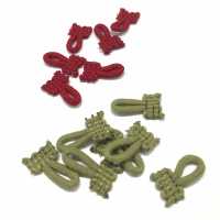 472-5210 Button Loop Woolly Nylon Type Standard Size (10 Pieces)[Button Loop Frog Button] DARIN Sub Photo