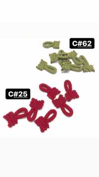 472-5210 Button Loop Woolly Nylon Type Standard Size (10 Pieces)[Button Loop Frog Button] DARIN Sub Photo