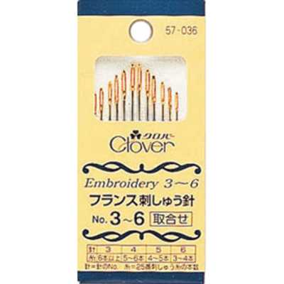 57036 French Embroidery Needles No. 3–6