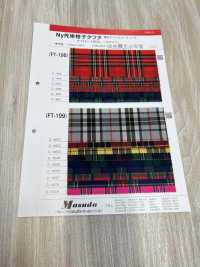 FT-199 Ny Yarn Dyed Lattice Taffeta[Textile / Fabric] Masuda Sub Photo