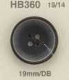 HB360 Real Buffalo Horn 4-hole Button