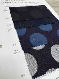 JN0704 9 Oz Jacquard Denim Dot Design Large[Textile / Fabric] DUCK TEXTILE Sub Photo