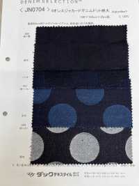 JN0704 9 Oz Jacquard Denim Dot Design Large[Textile / Fabric] DUCK TEXTILE Sub Photo