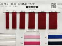 SIC-2312 Polyester Knit Tape (Thin)[Ribbon Tape Cord] SHINDO(SIC) Sub Photo