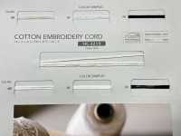 SIC-3210 Cotton Embroidery Cord[Ribbon Tape Cord] SHINDO(SIC) Sub Photo