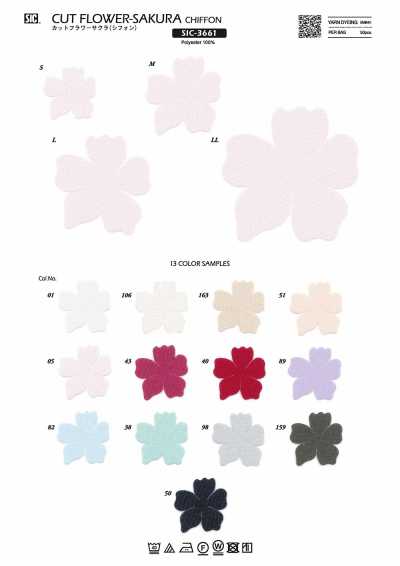 SIC-3661 Cut Flower Sakura (Chiffon)