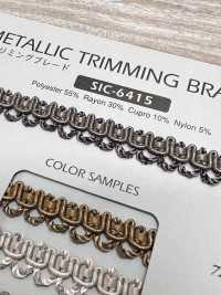 SIC-6415 Antique Metallic Trimming Braid[Ribbon Tape Cord] SHINDO(SIC) Sub Photo