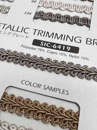 SIC-6419 Antique Metallic Trimming Braid[Ribbon Tape Cord] SHINDO(SIC) Sub Photo