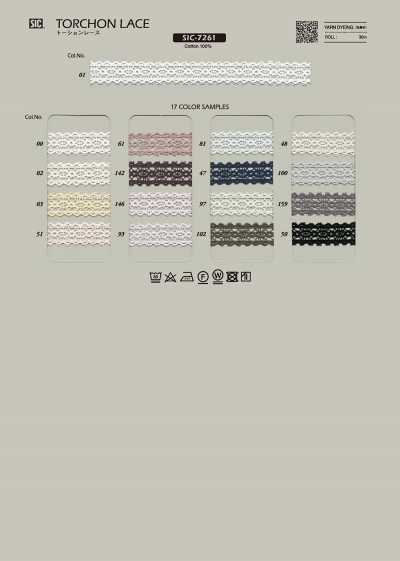 SIC-7261 Torchon Lace / 12 Mm