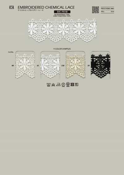 SIC-7518 Chemical Embroidered Lace/40 Mm