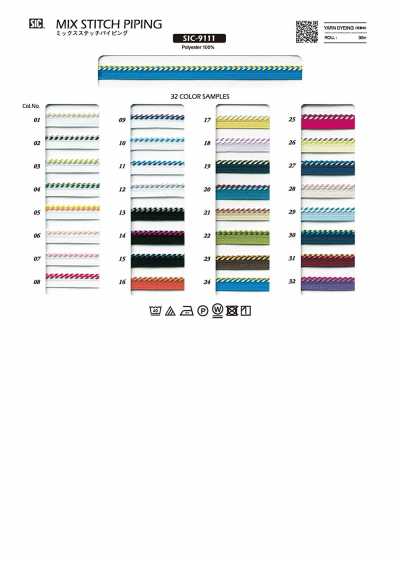 SIC-9111 Mixed Stitch Piping Tape