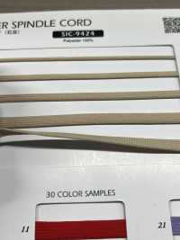 SIC-9424 Polyester Flat Cord(Stone Grain)[Ribbon Tape Cord] SHINDO(SIC) Sub Photo