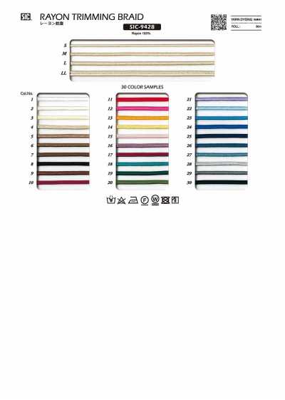 SIC-9428 Rayon Accordion Pleat