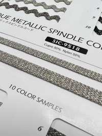 SIC-9518 Antique Metallic Spindle Cord[Ribbon Tape Cord] SHINDO(SIC) Sub Photo