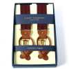 AT-2277-WI ALBERT THURSTON Suspenders Wine Red Diamond Pattern 35mm Elastic (Elastic Band)