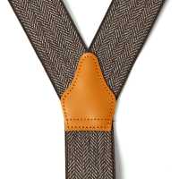 AT-3053 ALBERT THURSTON Herringbone Brown Elastic 35mm[Formal Accessories] ALBERT THURSTON Sub Photo