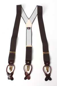 AT-BROWN Albert Thurston Suspenders Brown Elastic (Elastic Band)[Formal Accessories] ALBERT THURSTON Sub Photo