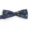 BF-JAZZ-NV Silk Print Bow Tie Jazz Navy Blue