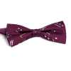 BF-JAZZ-WI Silk Print Bow Tie Jazz Wine