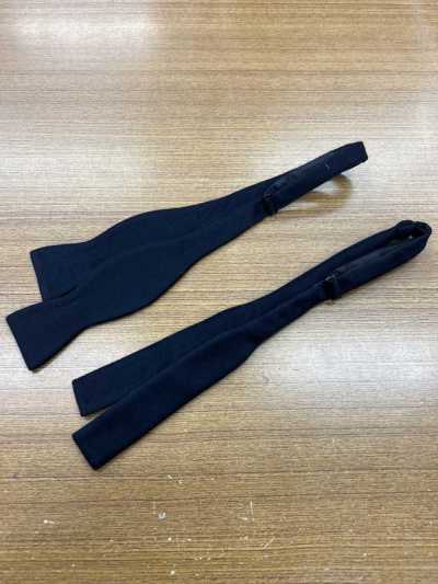 CAMT-1 Cashmere Hand-tied Bow Tie, Navy Blue