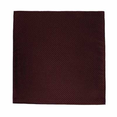 CF-987 Made-in-Japan Silk Chief, Honeycomb Pattern, Maroon