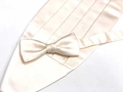 CM-3900 Yamanashi Prefecture Fujiyoshida Silk-Faced Cummerbund Off-White