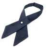 CT-107 Cross Tie Shawl Label Silk Blue
