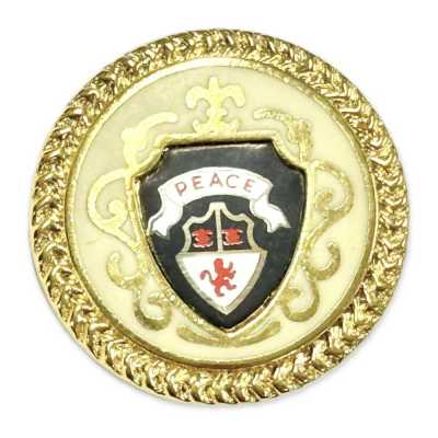 EX164 Made In Japan Metal Button For Suits And Jackets, Gold