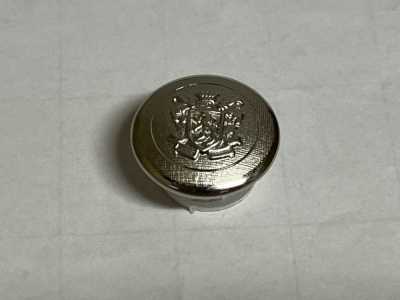 EX182 Made In Japan Metal Button For Suits And Jackets, Silver
