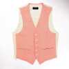 HLV-05 HARISSONS Linen Vest Pink