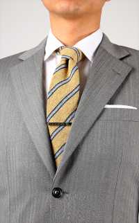 HVN-27 VANNERS Nep Silk Regimental Tie Yellow[Formal Accessories] Yamamoto(EXCY) Sub Photo