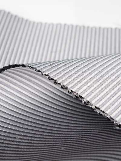P-3005 Yamanashi Fujiyoshida Striped Formal Fabric Silver