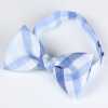 RBF-7047-10 Casual Bow Tie Block Check Blue/White