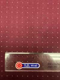 S-922 [outlet] Yamanashi Fujiyoshida 100% Silk Pin Dot Wine Red Dark Red[Textile] Yamamoto(EXCY) Sub Photo