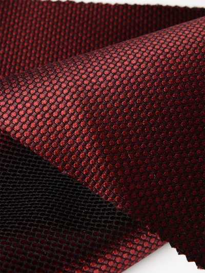 S-987 Yamanashi Fujiyoshida Pique Pattern Formal Fabric Wine Red