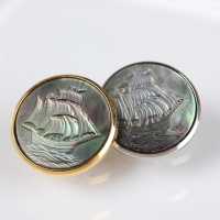 SL-45 Metal Button Shell&amp; Brass For Suits And Jackets Sub Photo