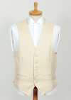 V-26 Formal Vest Made In Japan Micro Check Cream