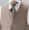 V-303 Formal Vest Silk Jacquard Brown