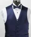 VANNERS-V-001 VANNERS Formal Vest Solid Navy