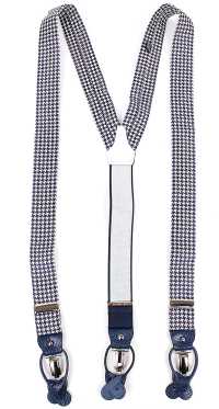 VAR-0124 BRETELLE & BRACES Houndstooth Navy[Formal Accessories] Bretelle & Braces Additional Images