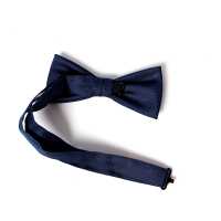 VBF-28 VANNERS Textile Used Bow Tie Dot Pattern Denim-like Jacquard Navy Blue[Formal Accessories] Yamamoto(EXCY) Sub Photo
