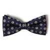 VBF-34 VANNERS Textile Used Bow Tie Small Pattern Navy Blue