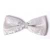 VBF-38 Bow Tie Made With VANNERS Fabric, Paisley Pattern, Light Gray