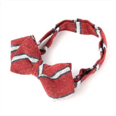 VBFK-26 VANNERS Nep Silk Regimental Bow Tie Red