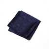 VCF-37 VANNERS Textile Used Pocket Square Paisley Pattern Navy Blue