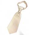 YT-26 Made In Japan Jacquard Ascot Tie(Europe Tie) Check Pattern Cream